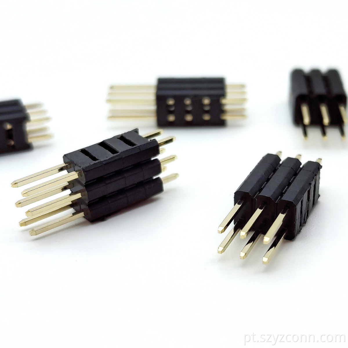 conector de cabeçalho de pino preto pin header connector black